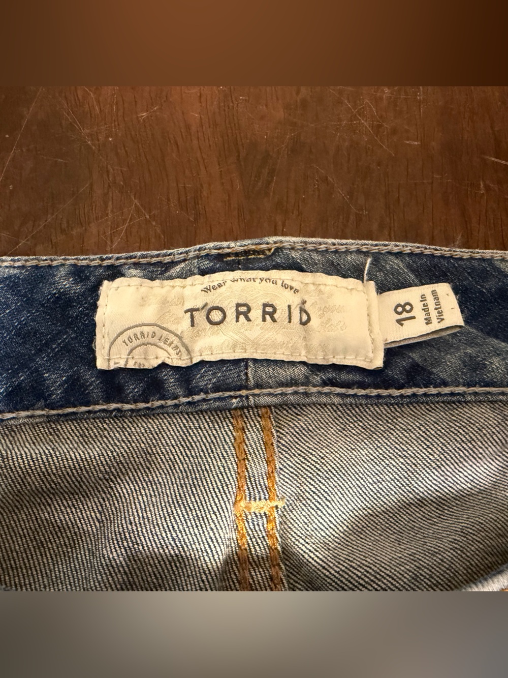 torrid Star & Stripe Denim Shorts - Blue - Picture 3 of 6